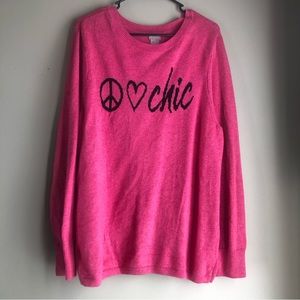 Chico’s Sz 3 Pink Sweater